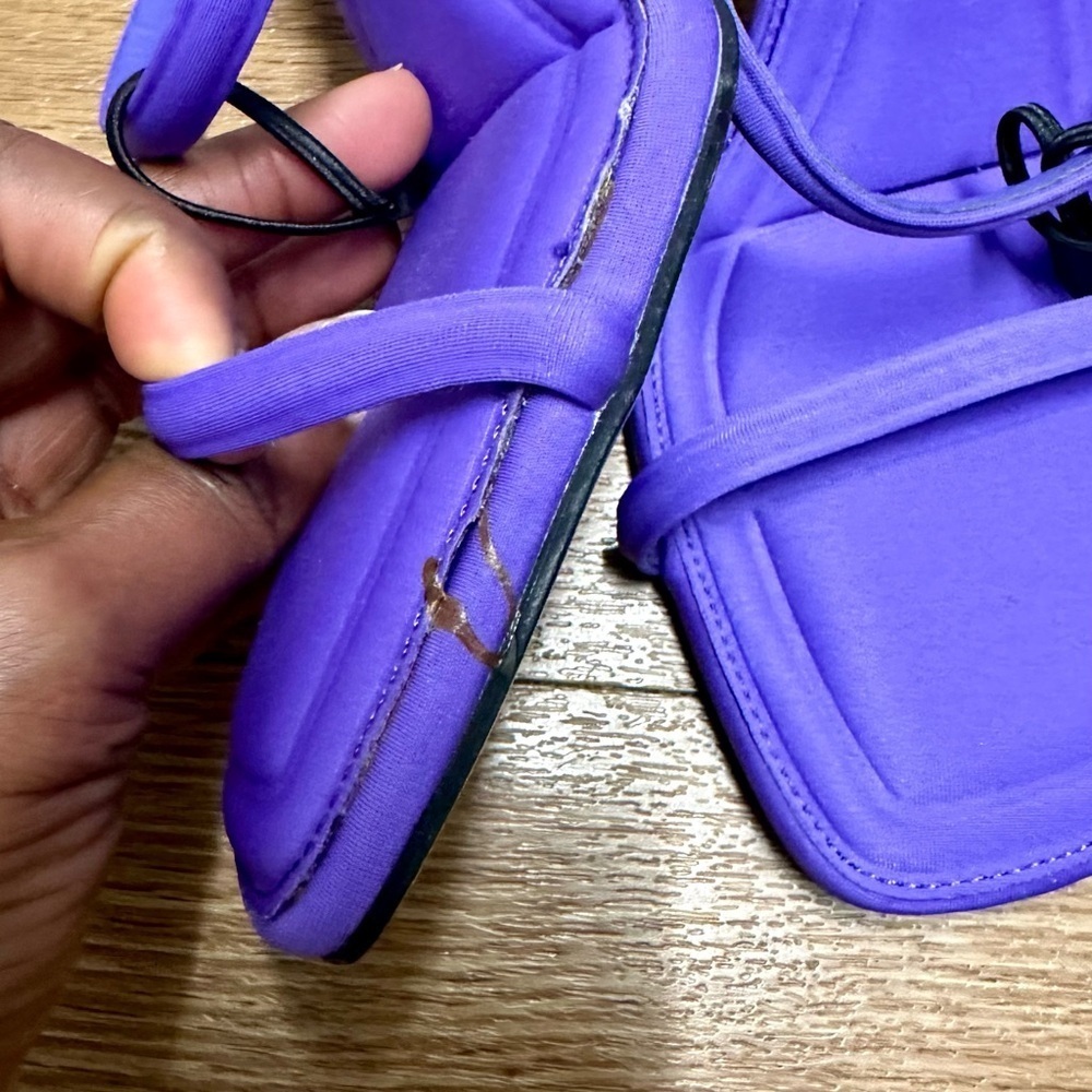 ZARA Purple open toe sandals - Picture 9 of 11